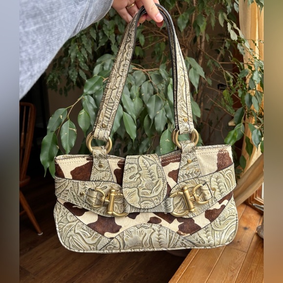 Vintage Animal Print Shoulderbag